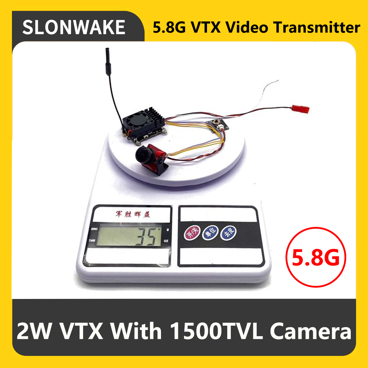 Drone Rc Transmitter And Receiver - Transmisor FPV VTX SLONWAKE 5.8G 2000mW