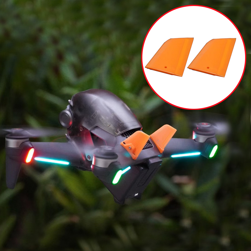 3D Printed Drone Part - Ala trasera Vertical, vuelo aerodinámico trasero,