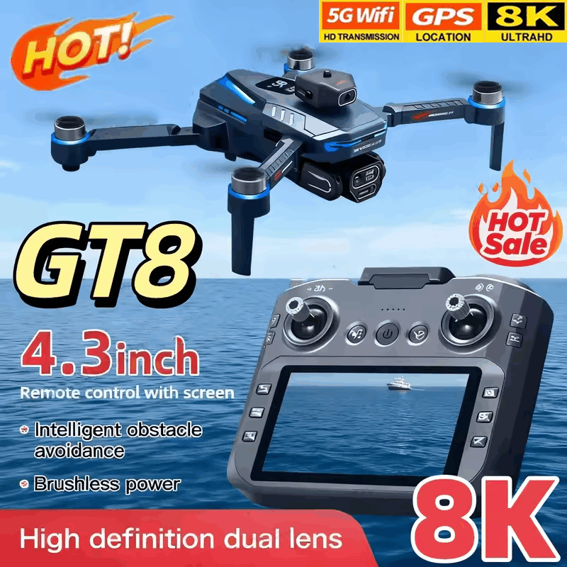 Drone Rc Controller Price - Dron GT8 con Cámara HD 8K,