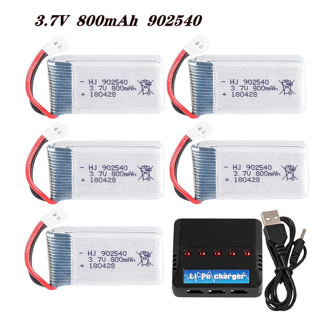 Drone Tech Rc - Batería Lipo de 3,7 V, 800mAh,