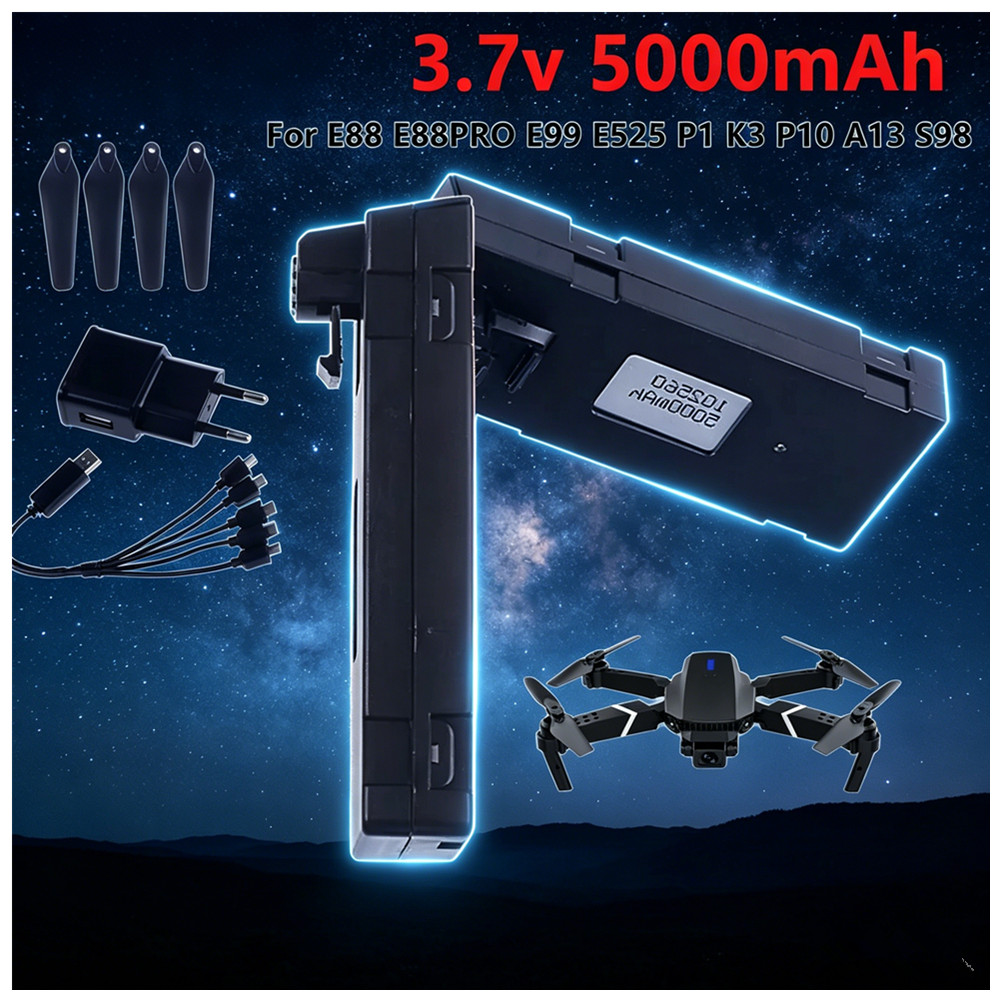 Batería recargable de iones de - Drone Rc E99 Pro reseña y precio