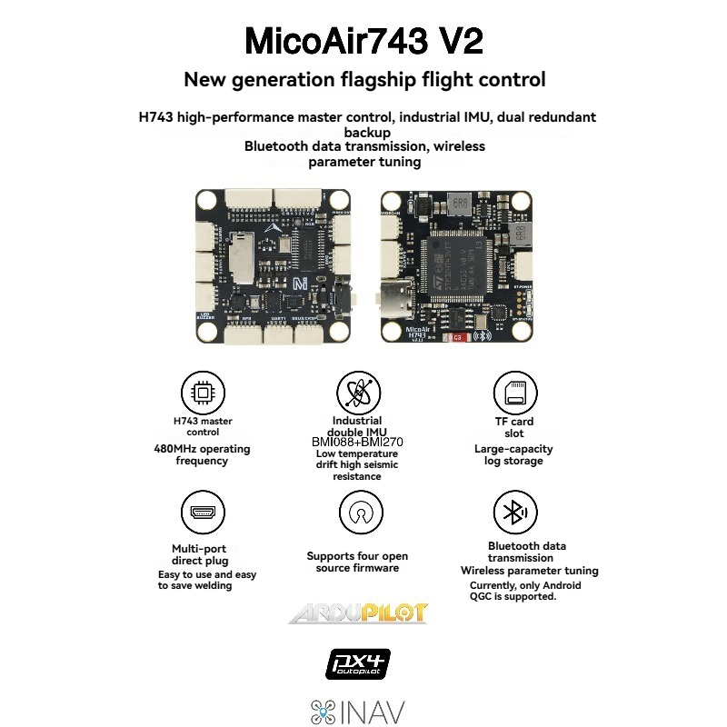Controlador de vuelo MicoAir74 - Betaflight Flight Controller reseña y precio