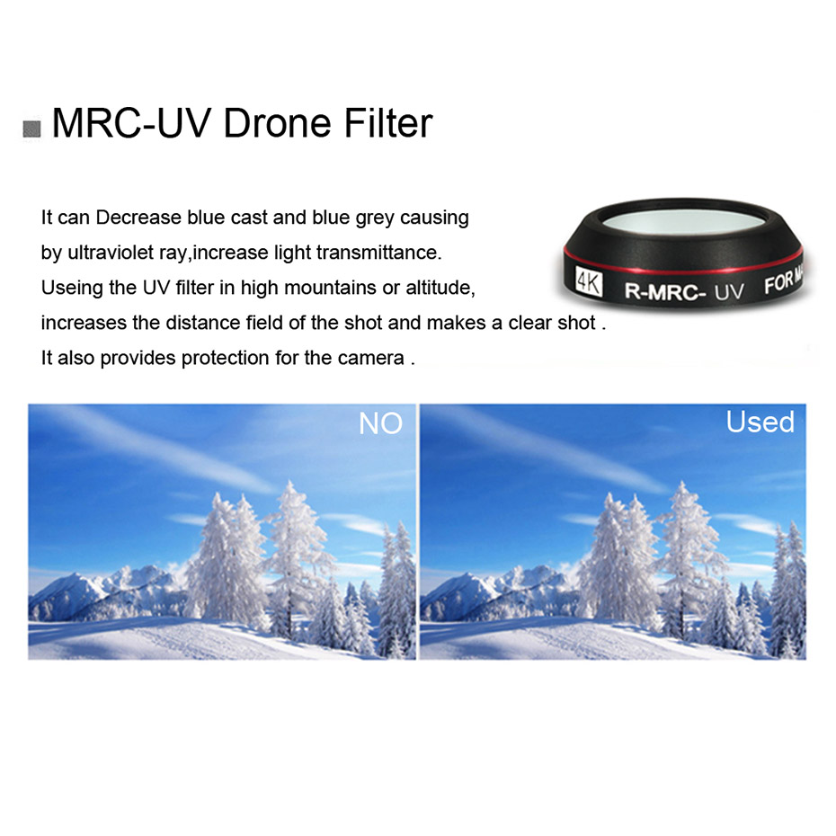 Filtro de Dron para Mavic Pro  - Drone Dji Rc Pro reseña y precio