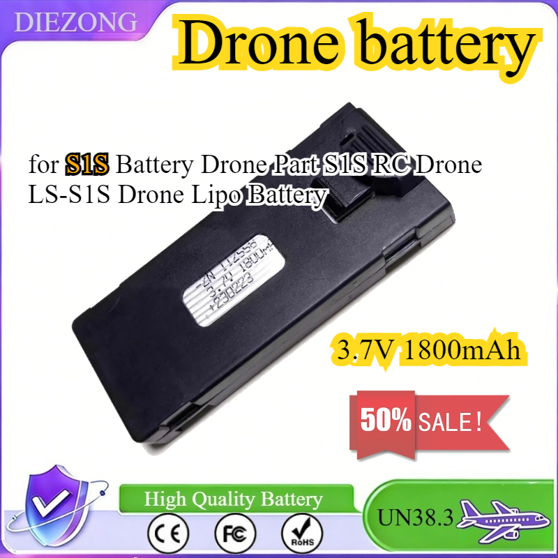 Batería de 3.7V 1800mAh para D - Drone Rc S1S reseña y precio