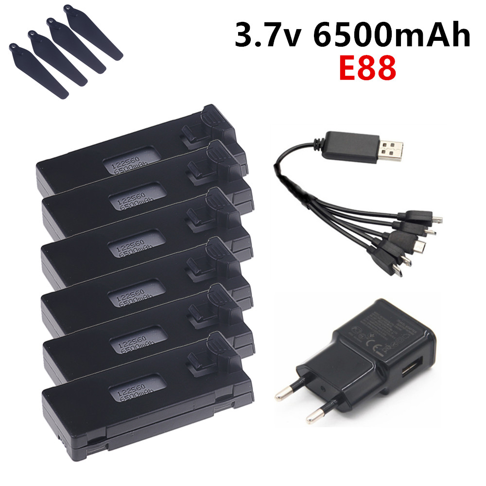Batería Lipo de 3,7 V y 6500mA - Drone Rc E99 Pro reseña y precio