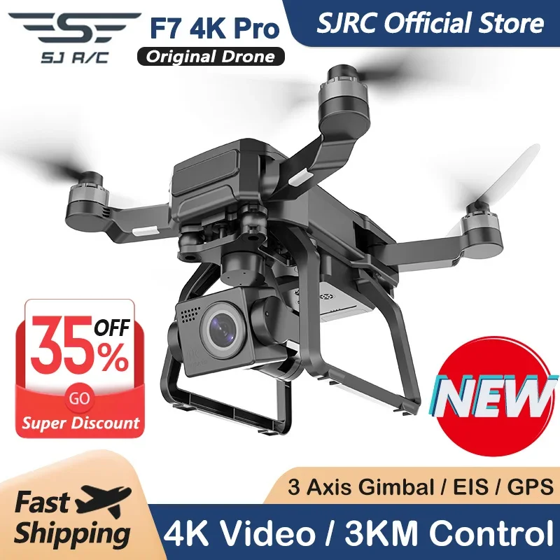 SJRC F7 4K PRO Cámara Drone GP - Drone Sjrc reseña y precio