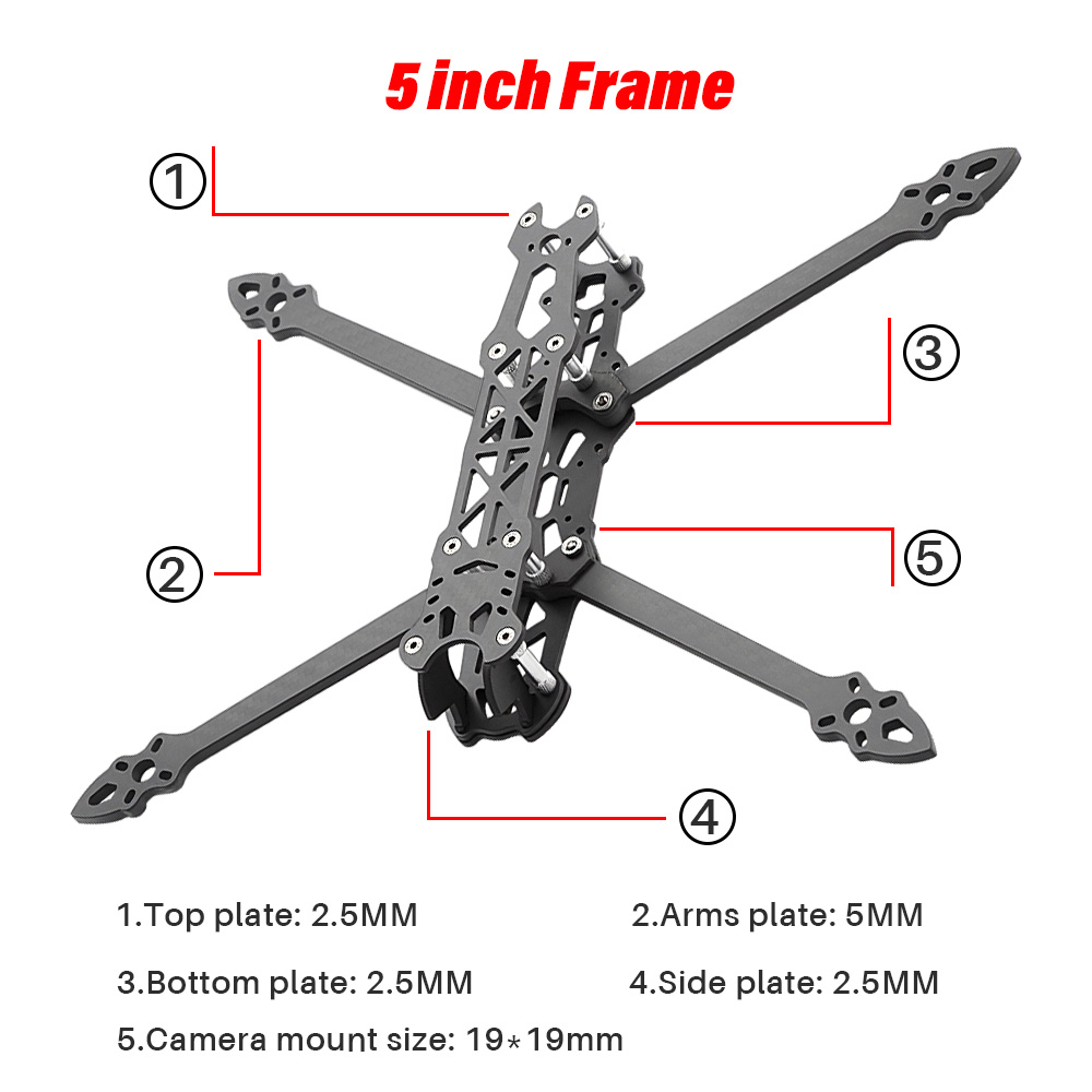 Mark4 5 pulgadas FPV Racing Dr - Drone Frame 5 Inch reseña y precio