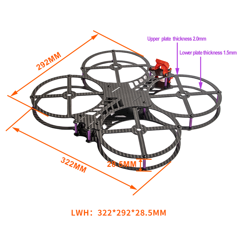 Nuevo Kit de marco FPV AOS Cin - Drone Frame 5 Inch reseña y precio