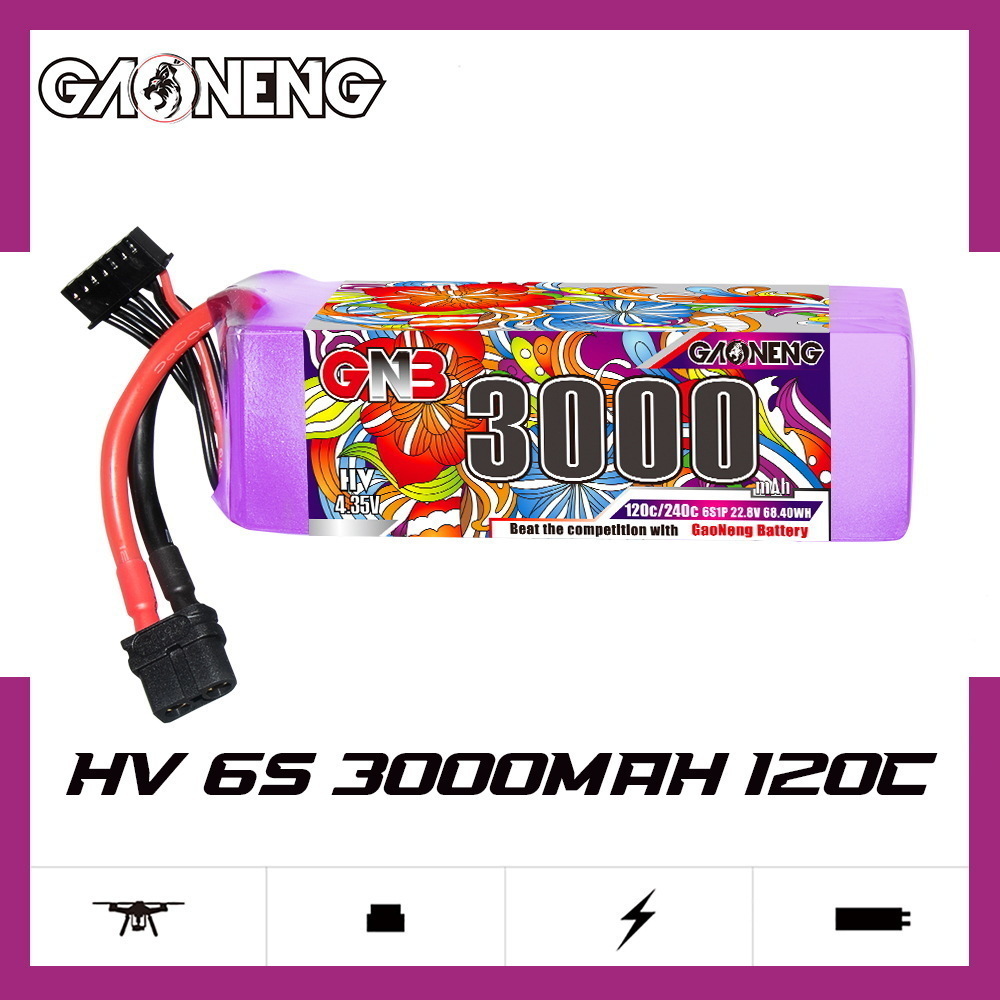 Batería Lipo GNB 6S 22,8 V 300 - Drone Tech Rc reseña y precio