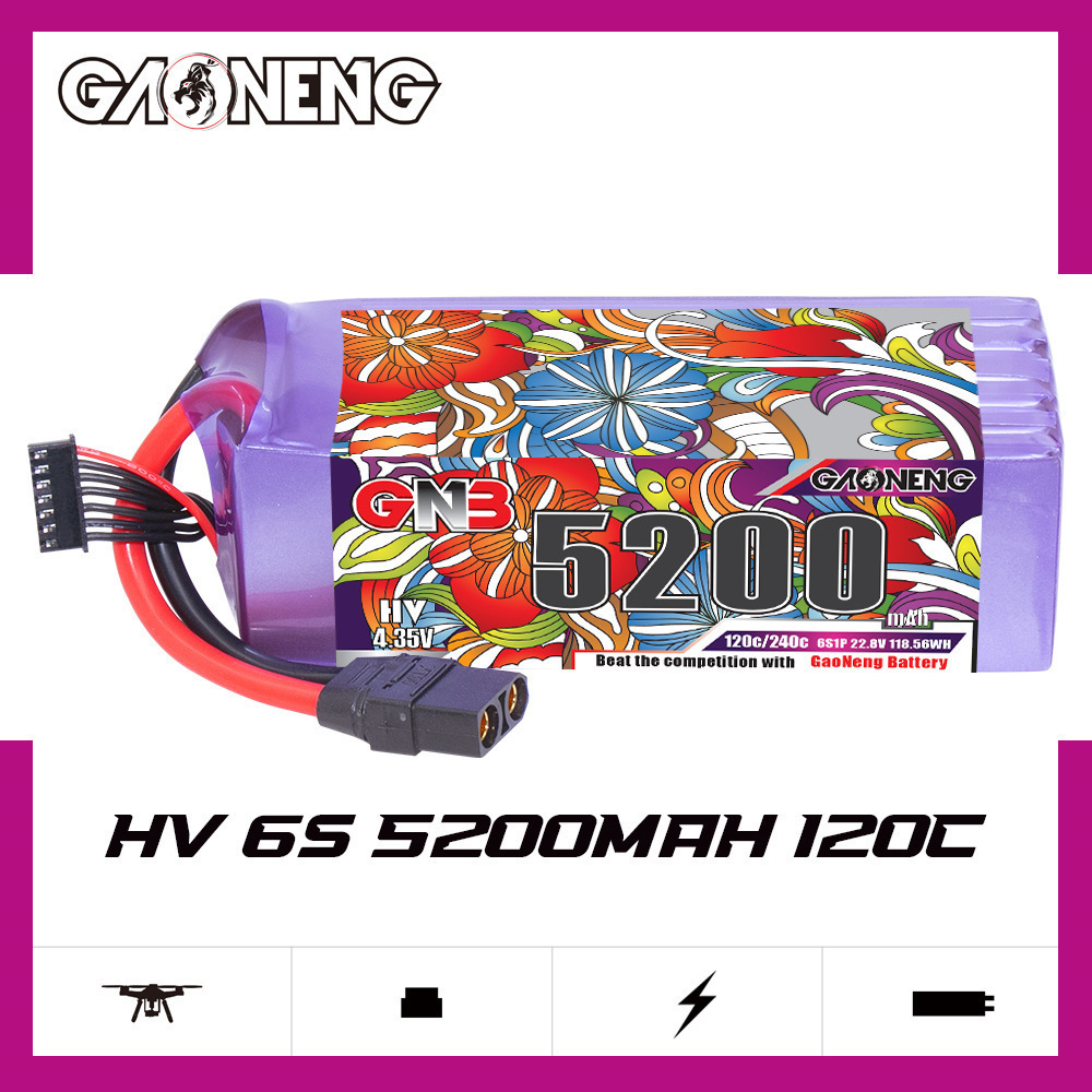 Batería Lipo GNB 6S 22,8 V 300 - Drone Tech Rc reseña y precio